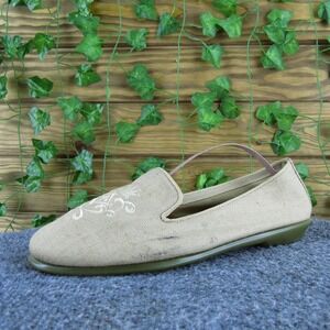 Aerosoles Women's Betunia Loafer Beige Fabric Sz 7.5 Medium Used 2025